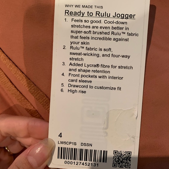 Ready to Rulu Jogger in Desert Sun Lululemon - Picture 3 of 5